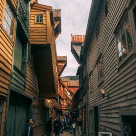 We’ll tour narrow passageways and buildings of Bergen Bryggen