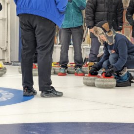 Try your hands on curling at the Fairbanks Curling Club.