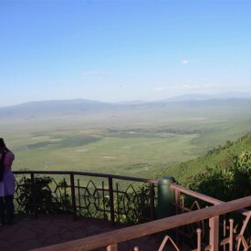 <span>Tanzania:</span> Great Migration Safari 22 Take in the views at the Ngorongoro Conservation Area viewpoint.