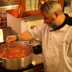 Enjoy a private Cajun cooking class with Chef David Abshire.