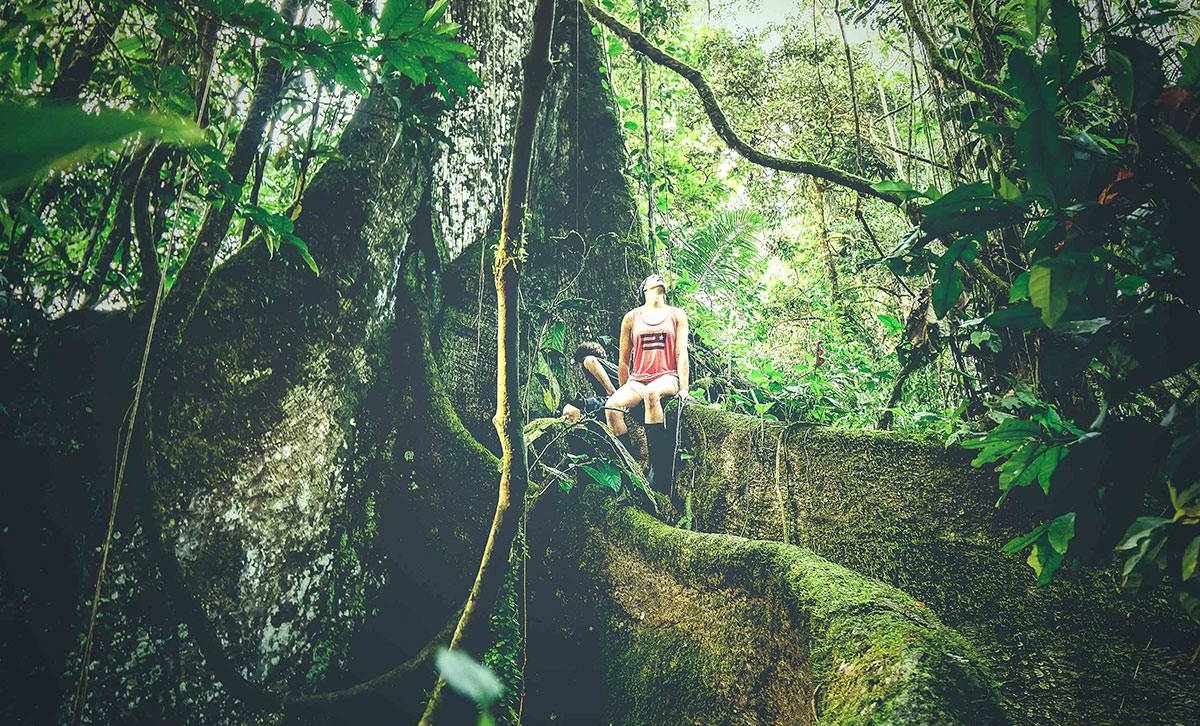 Hiking in the Amazon Rainforest