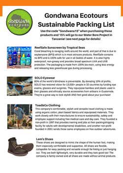 Travel Packing List Image