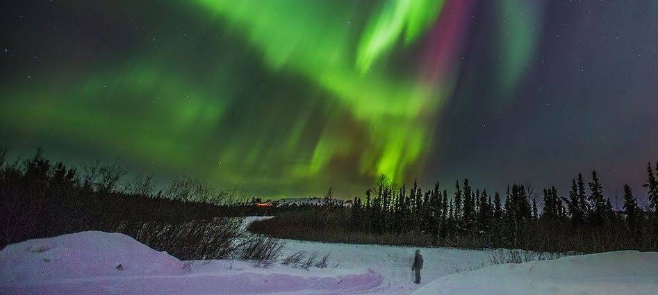 Picture of the Northern Lights in Alaska