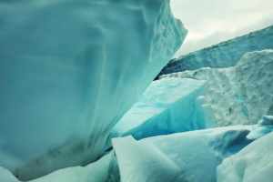 Photo of a glacier in Alaska.