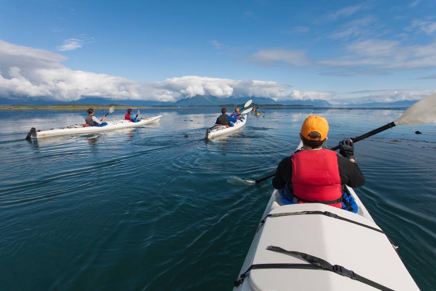 kayaking in Alaska waters