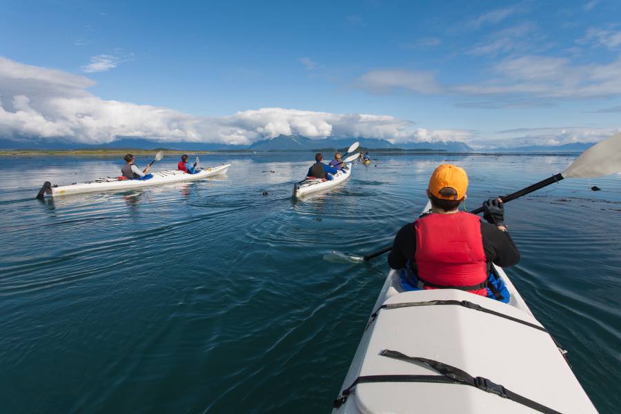 small group kayaking in Alaska