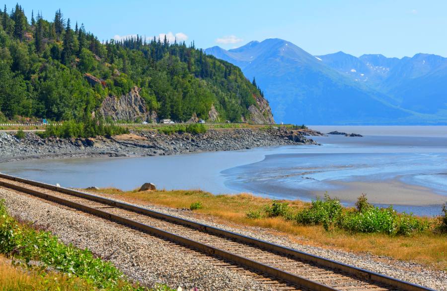 Alaska train tracks