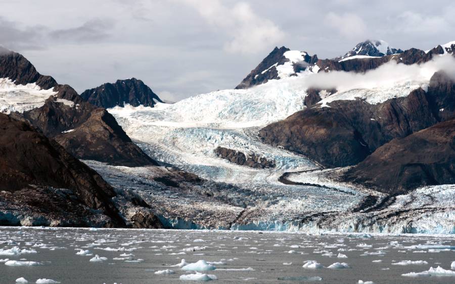 Kenai Fjords in Alaska the harding ice field