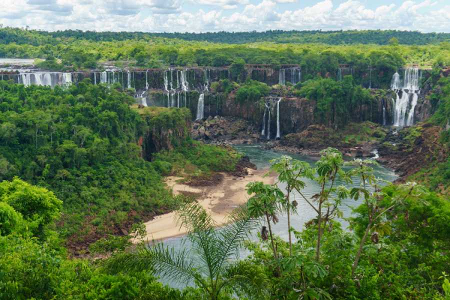 airel view of Iguazu Falls North America