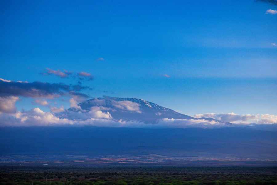 Mount Kilimanjaro in the distance landscape