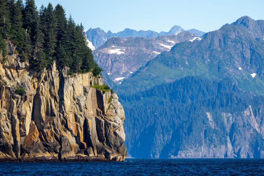 Alaska mountains during the summer