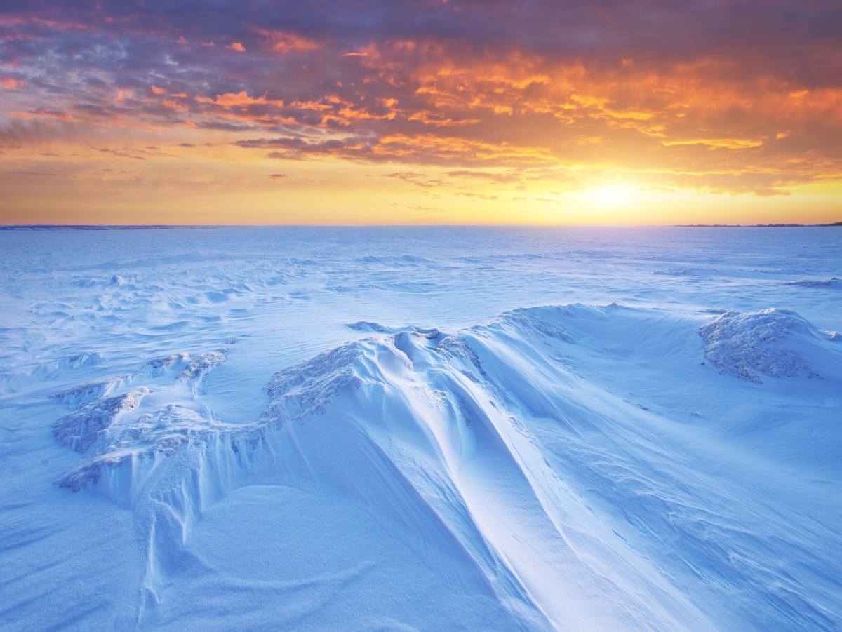 frozen tundra in Alaska