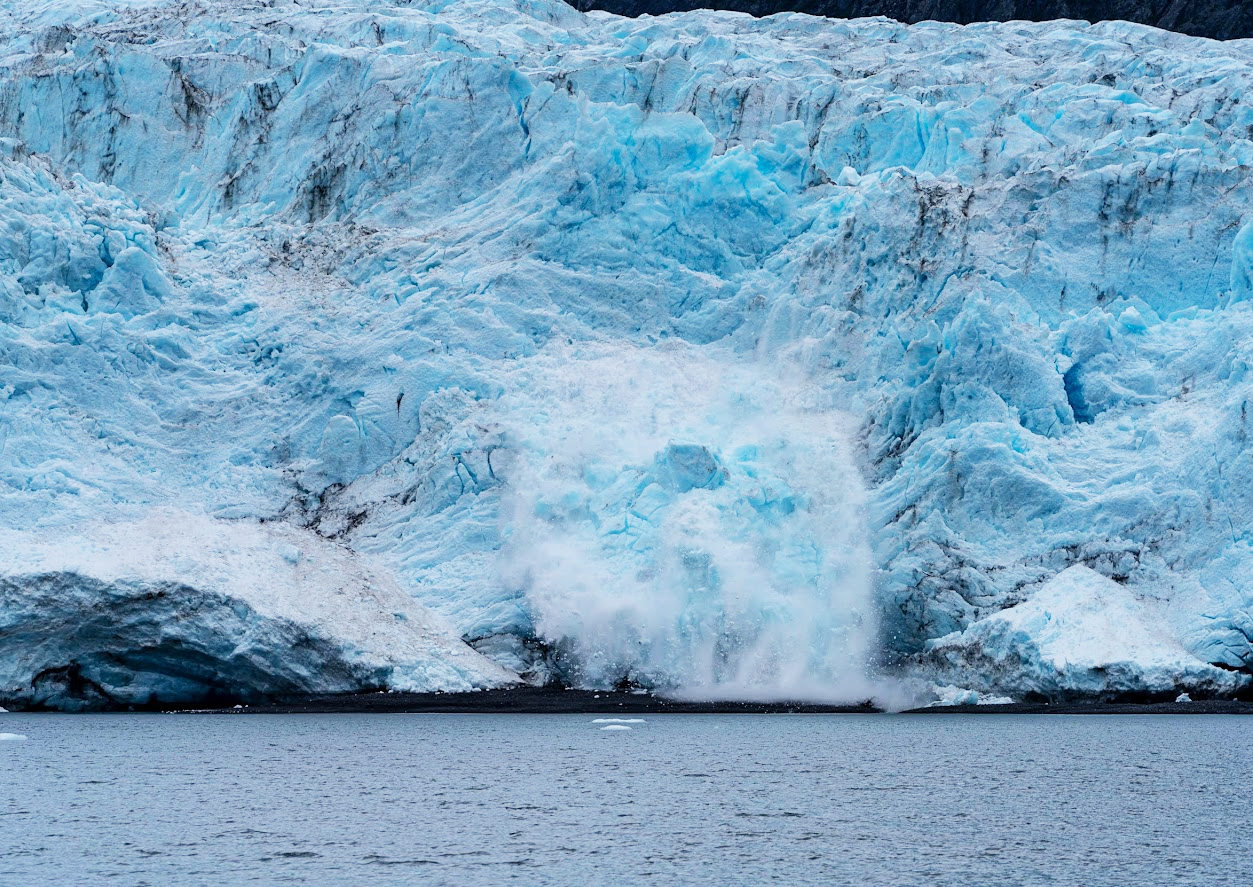 Glacier calving at Kenai Fjords National Park