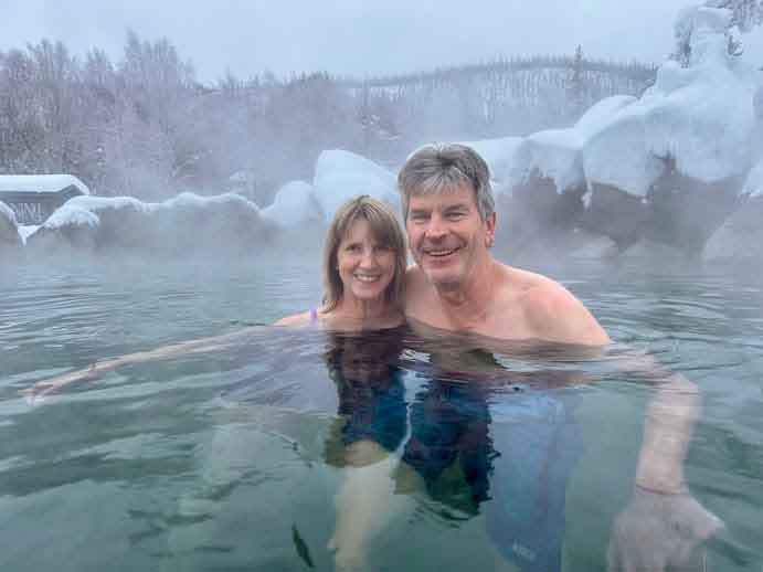 geothermal soak in chena hot springs