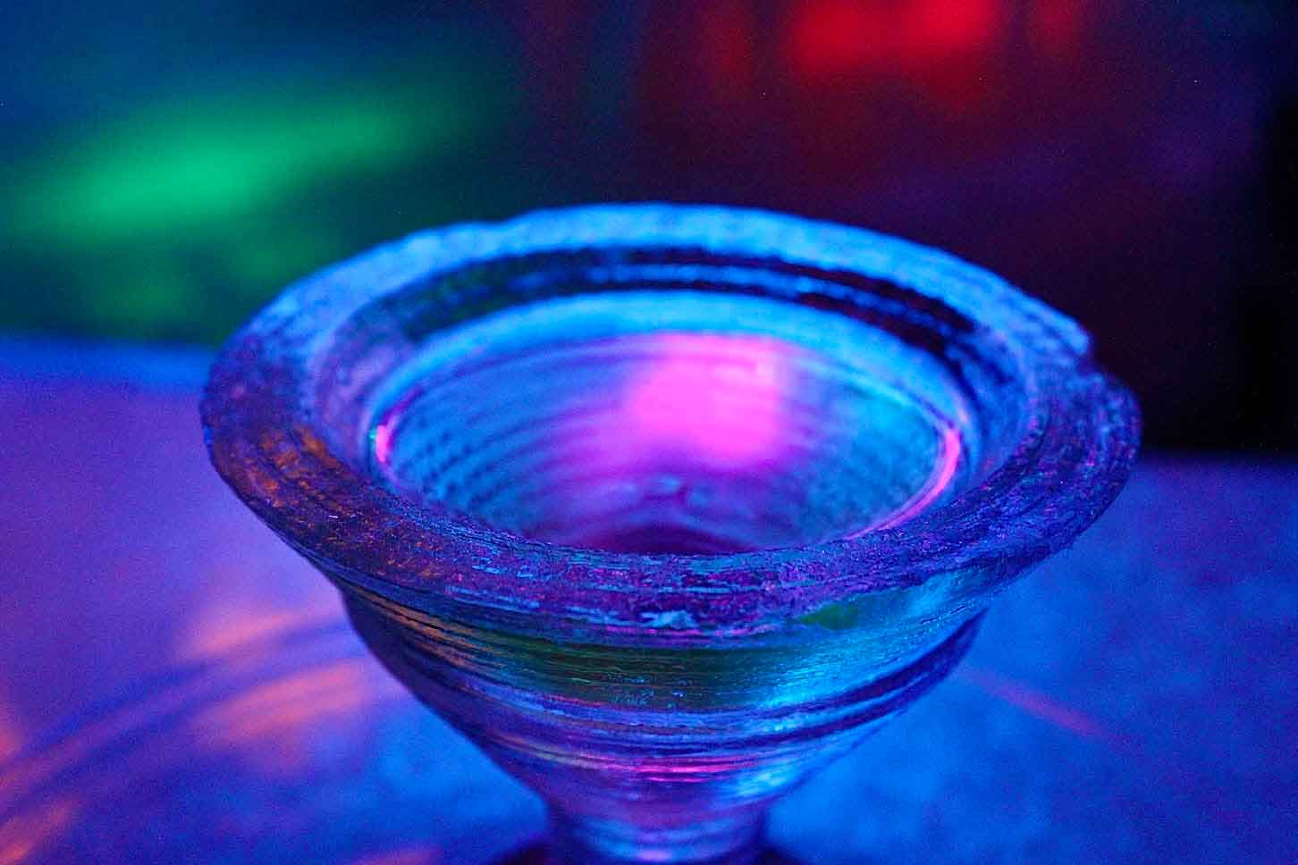 ice bar glass in Alaska