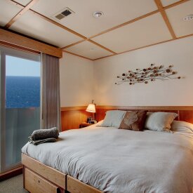 Relax in our agile vessel, offering spacious and comfortable cabins that are perfect for unwinding after a day of adventure.