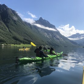 Day 7 Hjørundfjord kayaking Slogen in background photo Rogier van Oorschot