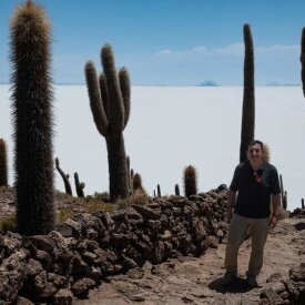 Visit Incahuasi Island (also known as Fish Island), a volcanic rock hill rising from the heart of the salt flat. Famous for its giant cacti—some over 700 years old—the island offers surreal views perfect for a picnic lunch and exploration.