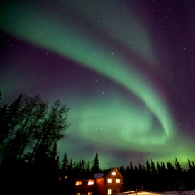 Rest by the Fireplace While Aurora Viewing is Just Steps from Your Door
