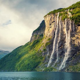 Seven Sisters Waterfall Geirangerfjord Norway