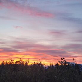 An Alaska sunset.