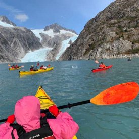 Kayaking By A Glacier!