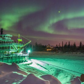 Discover the history of Alaska viewing historical landmarks like the 1933 steamship, SS Nenana in Fairbanks’ Pioneer Park.
