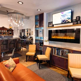 Enjoy the chic comforts of the Silverbow Inn where we stay on Night One. The historic landmark located in downtown Juneau offers amenities like two hot tubs, two fire pits, and an on-site restaurant with a wine and beer bar.