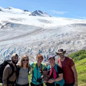 View the magnificence of Harding Icefield, one of the four major ice caps in the country.
