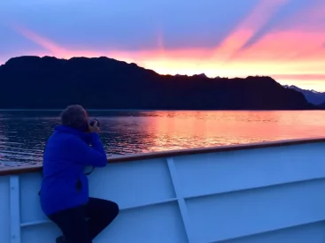 Keep your cameras and binoculars ready– every moment aboard this adventure is an opportunity to capture the picturesque natural beauty that Alaska has to offer.