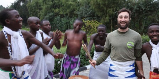 Immerse yourself in the vibrant Rwandan spirit with Intore dancers.