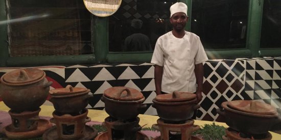 Delicious Traditional Cooking At Le Bambou Gorilla Lodge